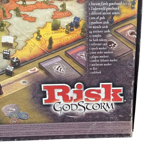RISK GODSTORM Skill Board Game 2004 Hasbro Avalon Hill 105%COMPLETE! +17 TOKENS - Picture 8 of 15